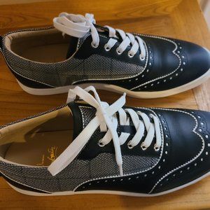 Christian Louboutin Multicolor Patent And Leather Golfito Wingtip Sneakers